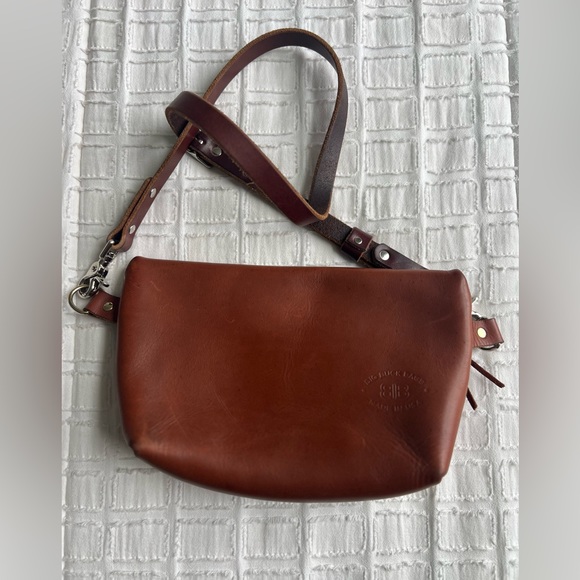 Big Buck Bags 100% Genuine Leather Large Clutch Crossbody Wrist & Shoulder Strap - Picture 3 of 12